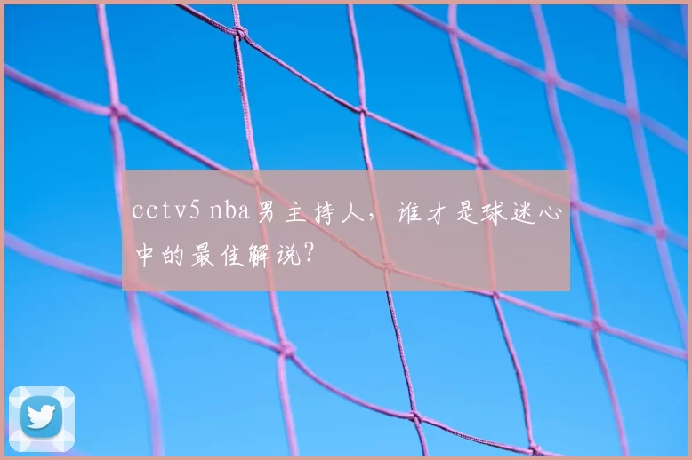 cctv5 nba男主持人，谁才是球迷心中的最佳解说？