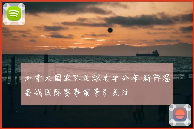 加拿大国家队足球名单公布 新阵容备战国际赛事前景引关注